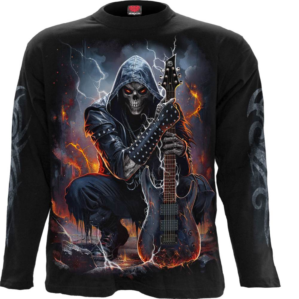 Spiral - Death Rocker Longsleeve shirt - Zwart